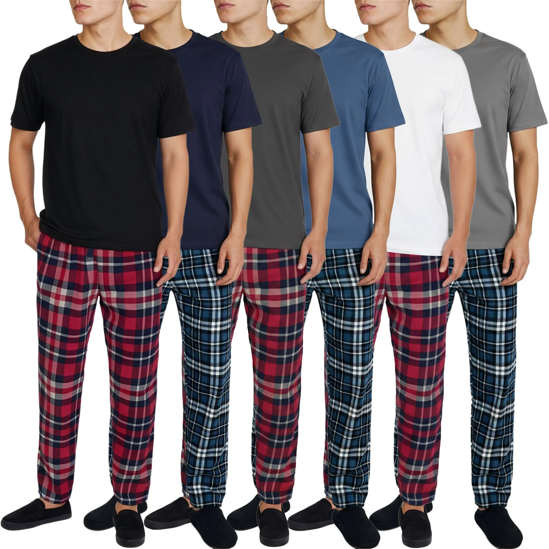 Mens Check Lounge Pyjama Set Vintage