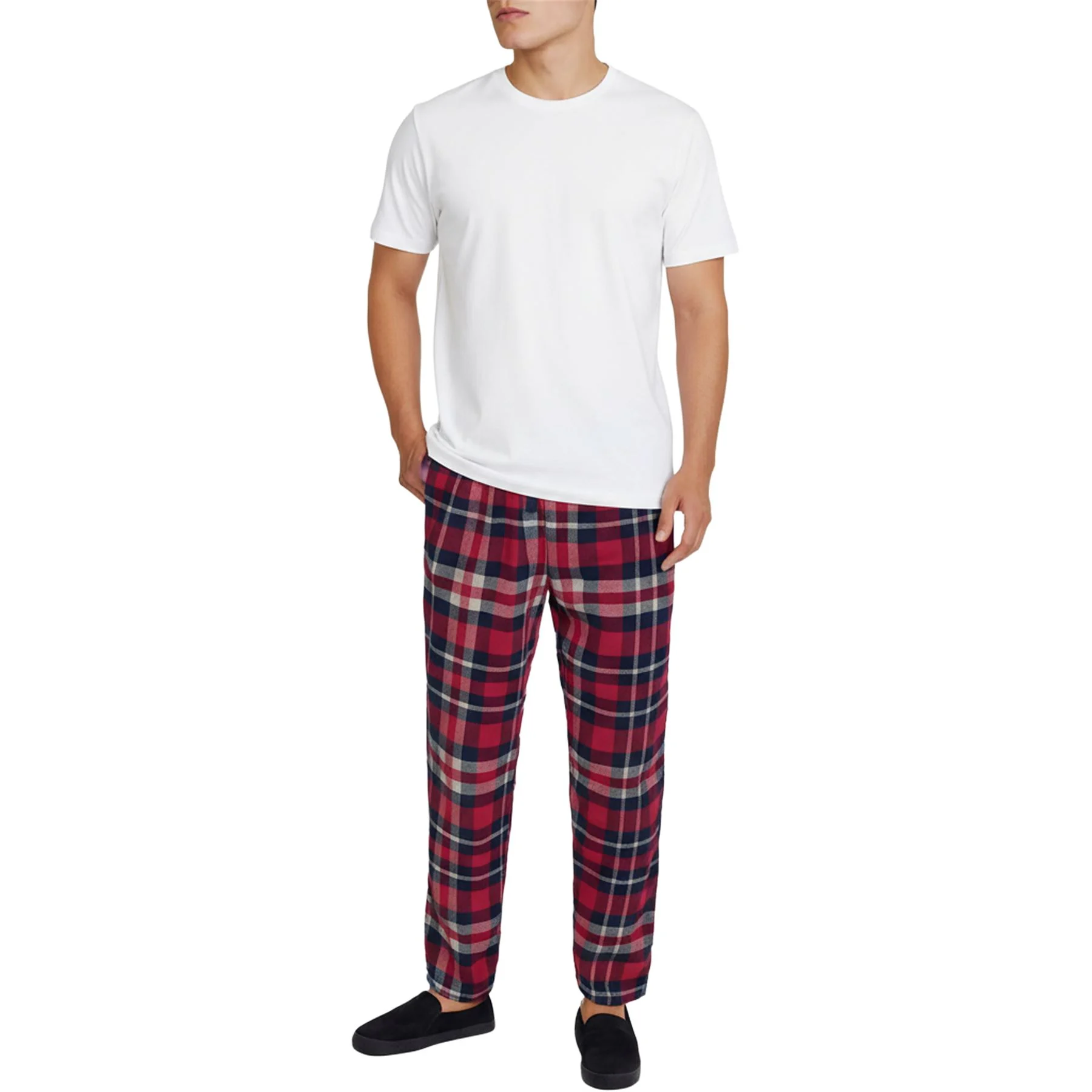 Mens Check Lounge Pyjama Set Vintage