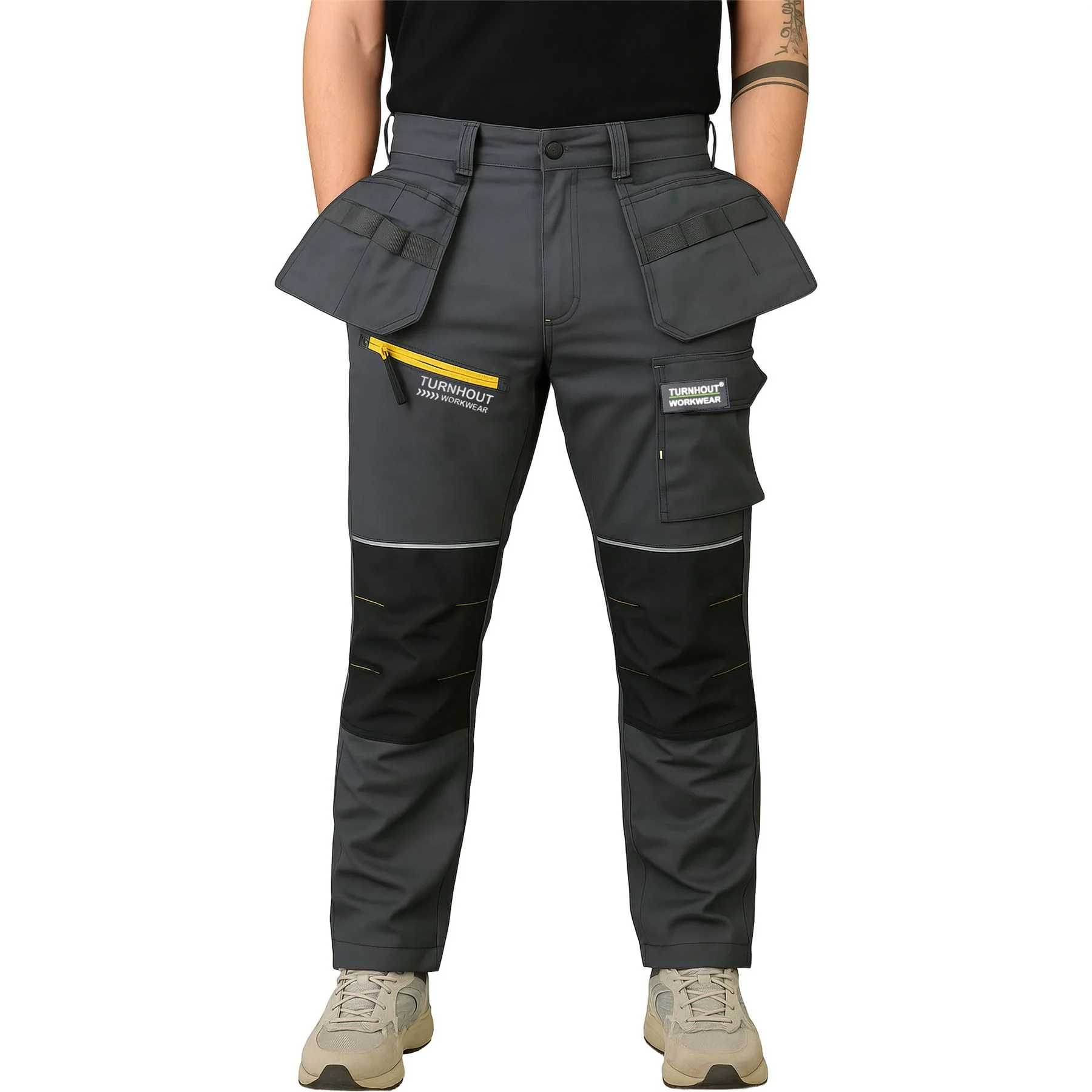 Mens Fleece Lined Soft Shell Waterproof Workwear