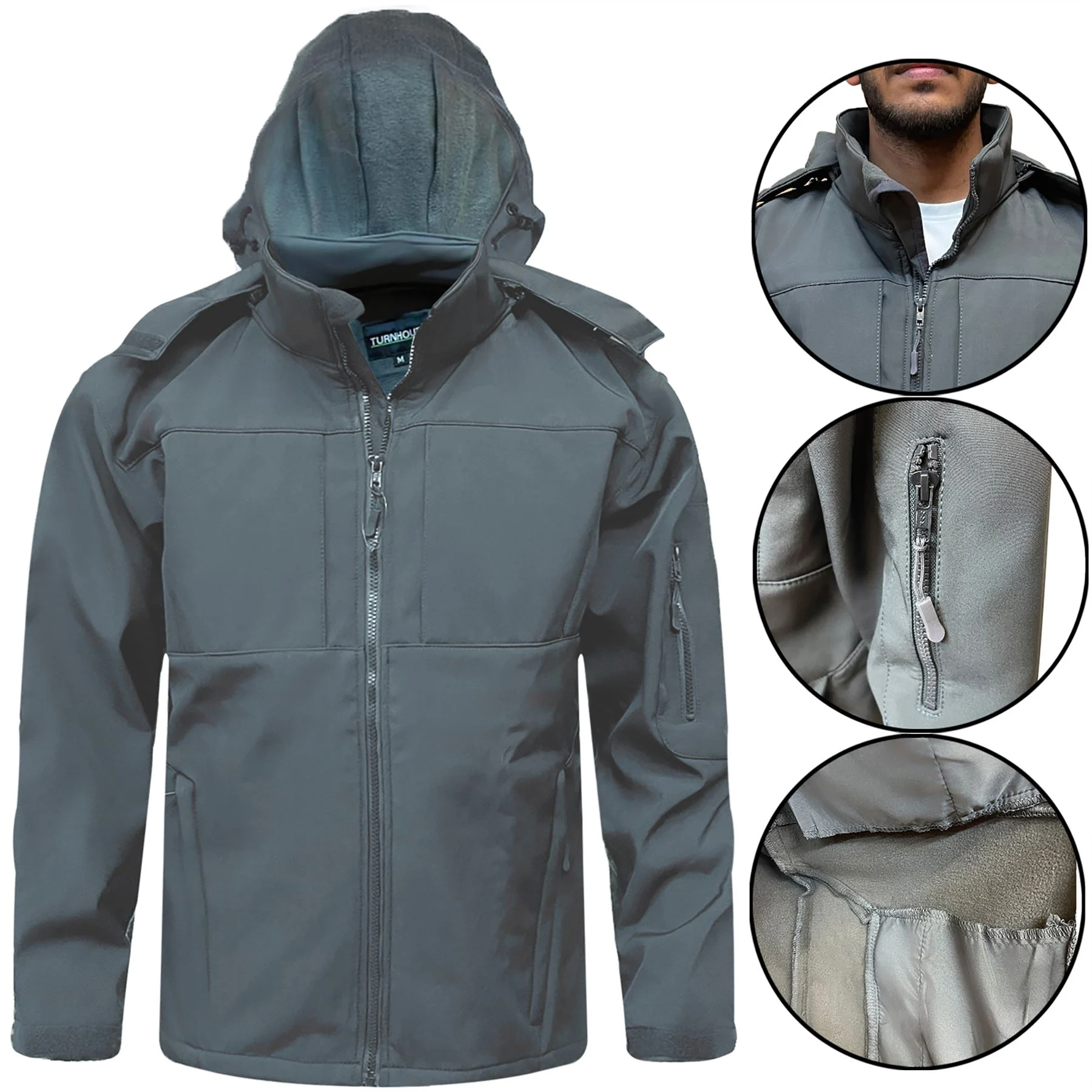 Mens Turnhout Fleece Lined Soft Shell Waterproof