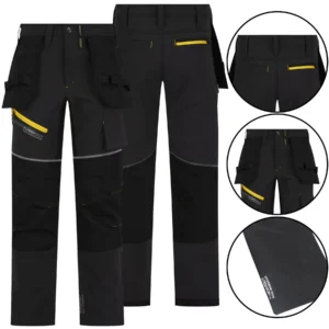 Mens Fleece Lined Soft Shell Waterproof Workwear