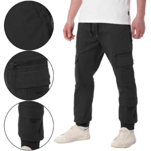 Mens Soul Star Tyrell Stretch Cargo Joggers