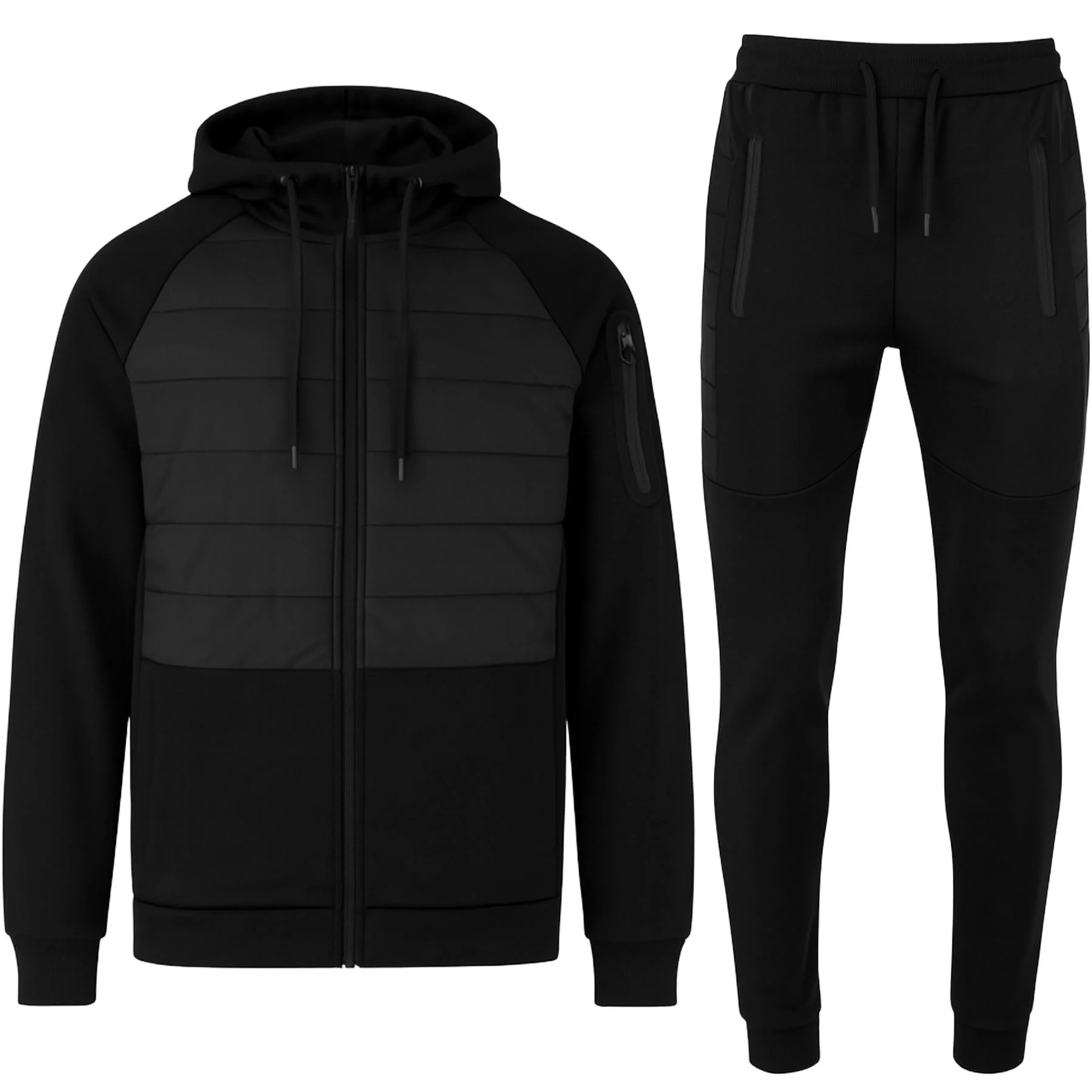 Mens Wak Padded Hooded Slim Fit Tracksuit