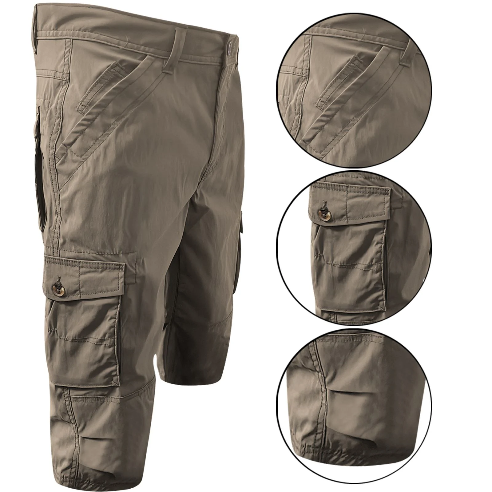 Mens Stretch Cargo Shorts
