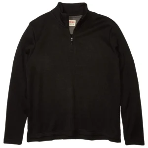 Mens Wrangler Fleece Lined Quarter Zip Jacket