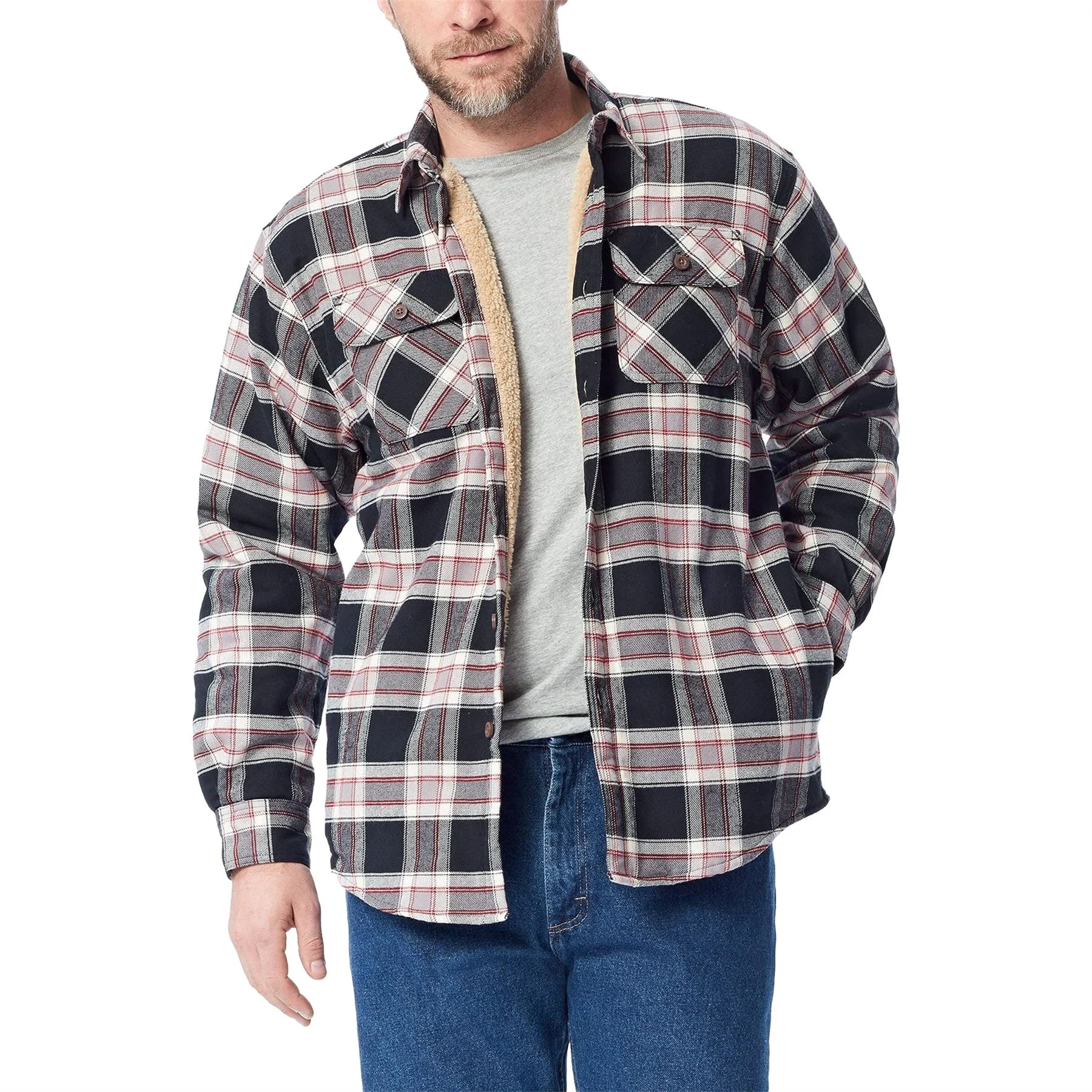 Mens Wrangler Sherpa Fleece Lined Sherpa Lined