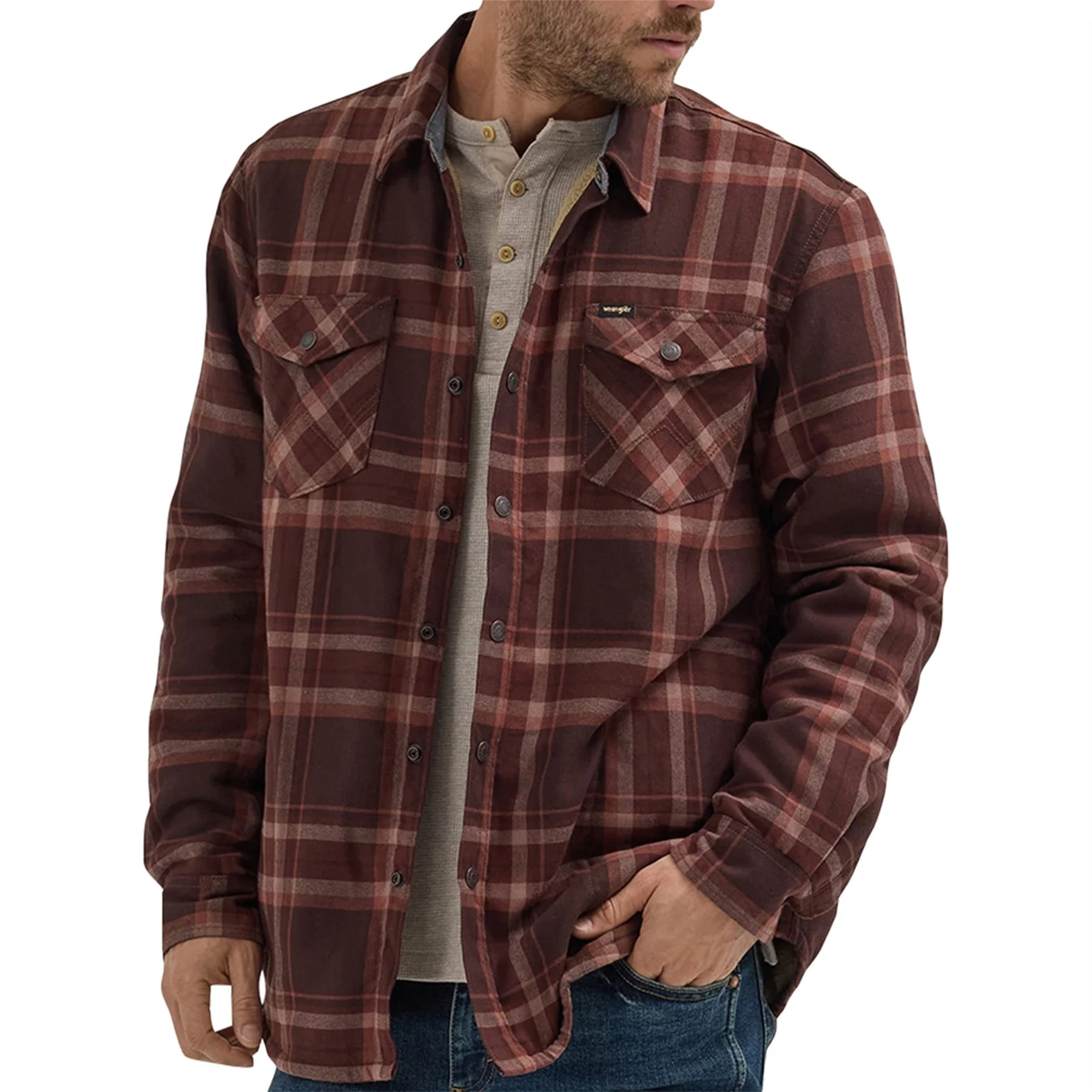 Mens Wrangler Sherpa Fleece Lined Sherpa Lined