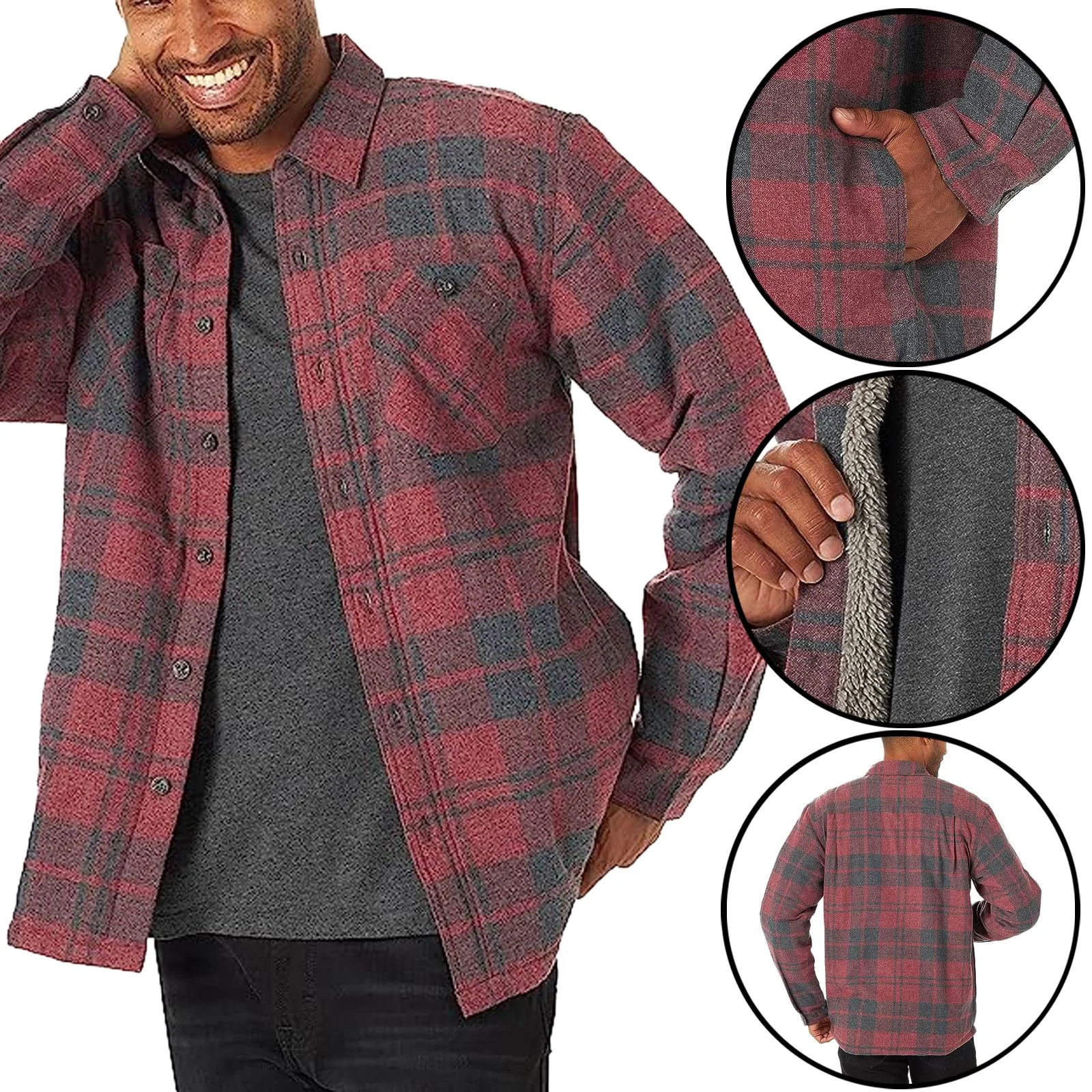 Mens Wrangler Sherpa Fleece Lined Sherpa Lined