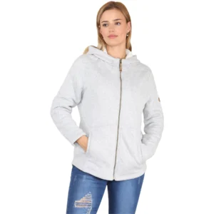Womens Zero Sherpa Lined Padded Hooded Jacket
