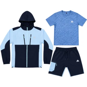 Mens 3 Piece 002 Stretch Hooded Short