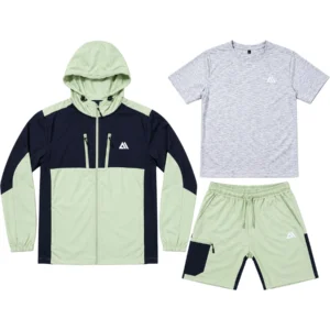 Mens 3 Piece 002 Stretch Hooded Short