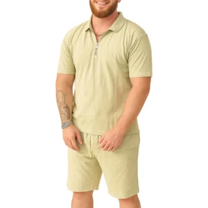 Mens 2 Piece Summer Short Set