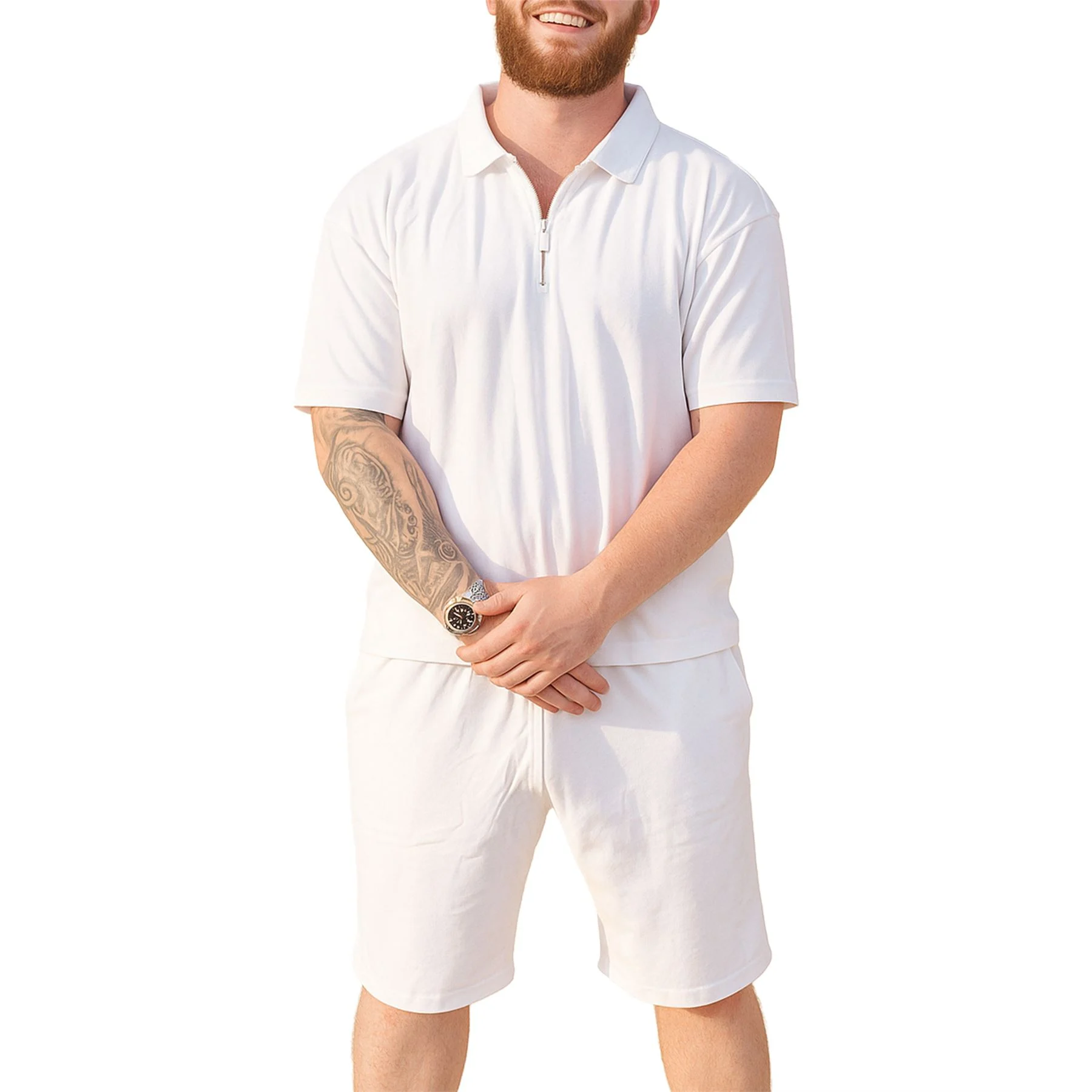 Mens 2 Piece Summer Short Set